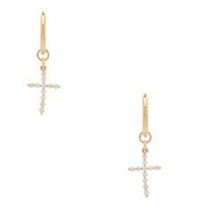 Vanessa Mooney Saint Rita Earrings in Gold